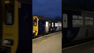 156423 arriving at Saltburn on the 81124 saltburn train trainspotting class156 [upl. by Thirion149]