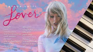 taylor swift lover  15 hours of calm piano ♪ [upl. by Anton527]