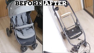 How To Disassemble amp Wash Joie Pushchair Fabric Cover [upl. by Aeel]