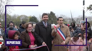 Trappes  L’esplanade Pergaud a été inaugurée [upl. by Aseyt342]