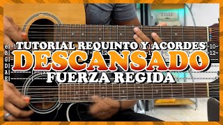 Tutorial  Descansando  Fuerza Regida  Requinto  Acordes  TABS [upl. by Pier232]