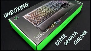 UNBOXING  LIGHTING FEATURE   RAZER ORNATA CHROMA [upl. by Eetnwahs804]