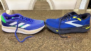 Adidas Adizero Boston vs Brooks Ghost Max [upl. by Gasper]