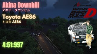 Initial D  AE86  Akina Downhill  Killin My Love  451997 [upl. by Esilehc]