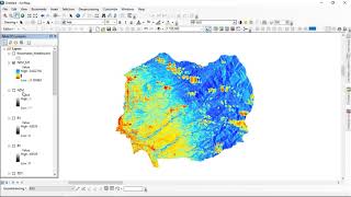 TUTORIAL MENCARI SUHU PERMUKAAN LST LANDSAT 8 BY ARCGIS [upl. by Saraiya659]