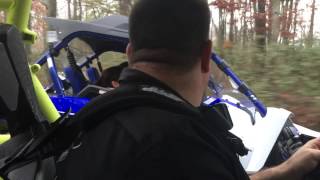 Cam Am Maverick 1000R Turbo TuneExhaust VS Brand new Yamaha YXZ 1000R Stick Shift [upl. by Edlyn615]