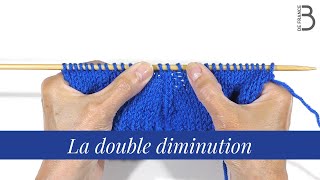 La double diminution verticale Tricot  Bergère de France [upl. by Lalitta]