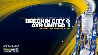 Brechin City 01 Ayr United  William Hill Scottish Cup 201617  Third Round [upl. by Ailehc]