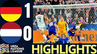 Jamie Leweling Goal  Germany vs Netherlands 10 Highlights  UEFA Nations League 2024 [upl. by Halbeib194]