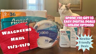 WALGREENS HAUL 113119  NEWBIE FRIENDLY DEALS  POSSIBLE MM PICK UP ORDER [upl. by Terces547]