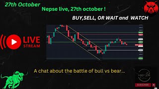 Nepse live 27th october  educational nepsestock [upl. by Alba]