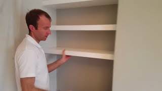 How to make chunky floating alcove shelves [upl. by Kcinnay]