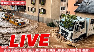 Live Update zu der sehr gefährlichen Dauerregensituation in Europa durch VBTief [upl. by Baumbaugh]