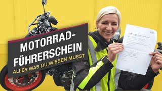 Motorradführerschein I Alles was du wissen musst I Ride smart  sicher unterwegs [upl. by Krein333]