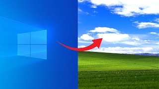 Transforming Windows 10 to Windows XP [upl. by Itsur]