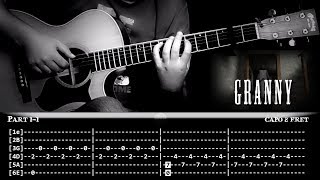 Granny Theme Horror Game OST — Fingerstyle Guitar Lesson 【 TAB Tutorial 】 [upl. by Hwu927]