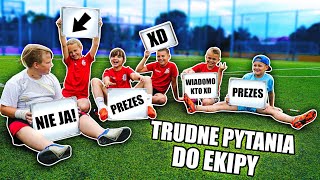 KTO W EKIPIE NAJWIĘCEJ JE 🍕🤣 Ekipa Nadii ⚽ JUSTEK FREESTYLE [upl. by Lida]