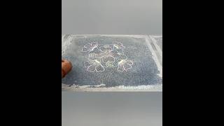 Daily rangoli designs withcolour chalk pieces🥳 trending youtube rangoli muggulumugguludesigns [upl. by Wolfort129]