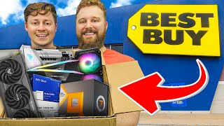 Building a Gaming PC at Best Buy Challenge [upl. by Dnomayd]