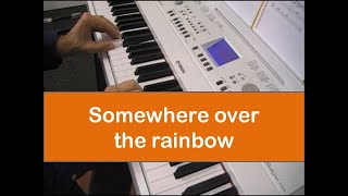 Somewhere over the rainbow  Le magicien dOz  Piano et clavier  partition [upl. by Rellia]