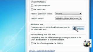 How to Customize notification area icon in Microsoft Windows 7 [upl. by Laurie]