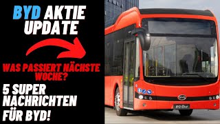 BYD Aktie Update  Es gibt 5 Super Nachrichten von BYD Wie verhält sich der Kurs dazu [upl. by Halpern]