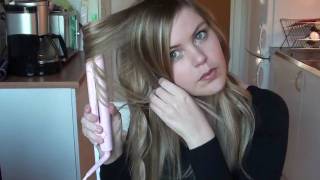 How to curl your hair with a Straightener [upl. by Enirok]