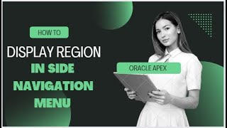 Display any chart or region in Side Navigation Menu oracle oracleapex apex [upl. by Saerdna]