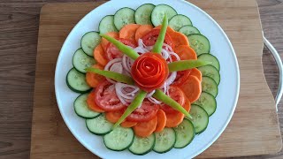 Simple and Easy Salad Decoration [upl. by Ahsikcin919]