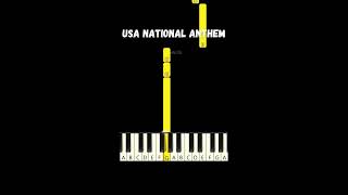 The StarSpangled Banner 🇺🇸 USA National Anthem 🇺🇸 EASY Beginner Piano Tutorial [upl. by Selegna142]