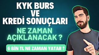 İŞTE KYK BURS SONUÇLARININ AÇIKLANACAĞI TARİH  KYK BURS SONUCU NE ZAMAN AÇIKLANACAK [upl. by Engle]