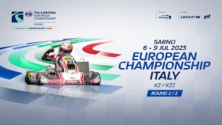 FIA Karting European Championship KZ  KZ2 Round 2 Sarno  Italy Sunday [upl. by Mundy]