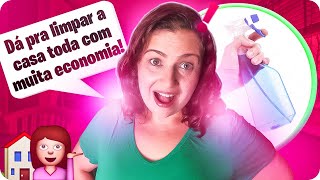 MISTURINHA CASEIRA PARA LIMPAR A CASA TODA Economia Total [upl. by Arabela973]