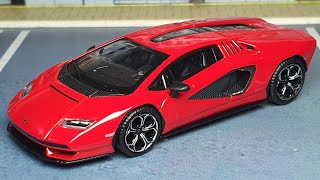 MINI GT Lamborghini Countach LPI 8004 Rosso Mars  No 720 Unboxing [upl. by Elish432]