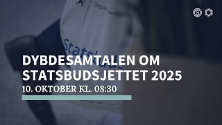 Dybdesamtalen om statsbudsjettet 2025 i Polyteknisk Forening [upl. by Abernathy]