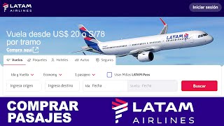 Cómo comprar pasajes en LATAM Airlines por internet ✈️ Paso a paso [upl. by Talanta]