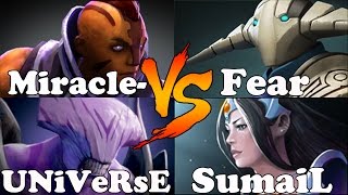 Dota 2  Miracle And Universe VS Fear And SumaiL  Ranked Match Gameplay [upl. by Yreffeg426]