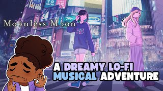 A Thoughtful Lofi Visual Novel  Moonless Moon Chapter 1 Playthrough [upl. by Guerin304]