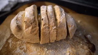 Brot backen ohne Hefe zum selber machen [upl. by Aynwat]