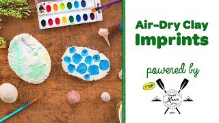 Crayola DIY Air Dry Clay Imprints  Crayola Summer Maker Series [upl. by Zelig]