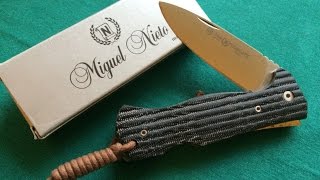 Miguel Nieto Combate Review  Spanish Micarta Beauty [upl. by Abehs576]