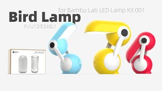 3D Prinable Bird Lamp [upl. by Ahkihs]