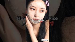 Face mask rice DIY 🍚🤍viralshort trending aesthetic diyskincare fypシ゚ skincare [upl. by Eartha65]