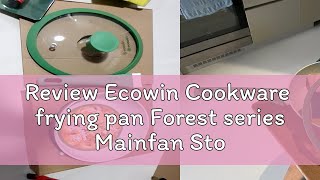 Review Ecowin Cookware frying pan Forest series Mainfan Stone Coating 202428CM frying pan non st [upl. by Cioffred]