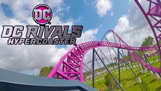 DC Rivals Roller Coaster REAL Front Seat amp BACKWARDS POV Warner Bros Movie World Australia [upl. by Aisiat]