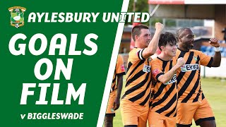 GOALS ON FILM  Biggleswade 03 Aylesbury United  Hashiitrick to start the season with a win [upl. by Bink]