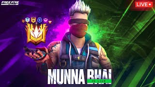 Grandmaster Live Rank Push Free Fire Telugu  Munna Bhai is Live  Telugu Gaming Live MBG [upl. by Melcher]