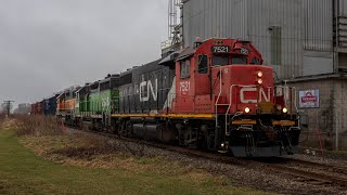 CN amp Two BNSF On CN Guelph Sub [upl. by Fregger]