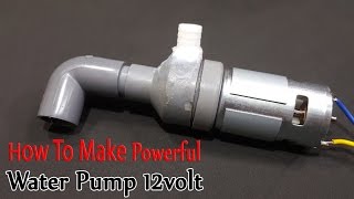 How to make Powerful Water Pump 12volt With 775 Motor [upl. by Johannah]