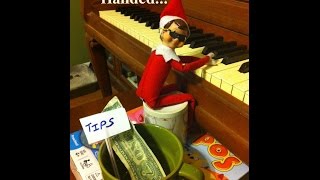 ELF ON THE SHELF CAUGHT PLAYING THE PIANO  Rich and Sarah Learning as we Grow [upl. by Dnumsed]